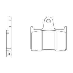 Klocki hamulcowe przód FT3137 Honda NV 400 98