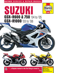 Instrukcja serwisowa Suzuki GSX-R 600 750 04-05 GSX-R 1000 03-08