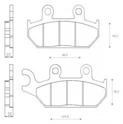 Klocki hamulcowe przód FT3148 Yamaha XTZ 660 XT 600