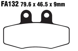 Klocki hamulcowe przód FA132R KTM EGS 125 93-99 EXC 600 93