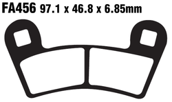 Klocki hamulcowe przód FA456R Polaris Outlaw 450 525 Ranger RZR 800