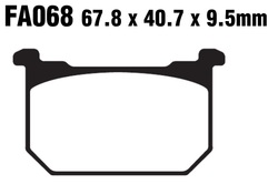 Klocki hamulcowe przód FA068HH Kawasaki GPZ 550 1100 GT 750 Z 1000