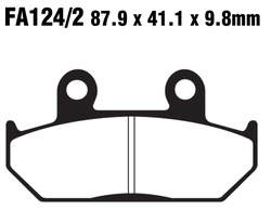 Klocki hamulcowe przód FA124/2HH Cagiva Elefant 750 Honda NX 500 VT 600