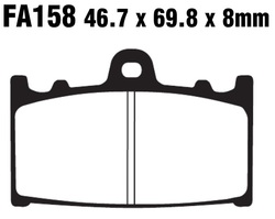 Klocki hamulcowe przód FA158HH Kawasaki KLZ 1000 VN 1700 ZX6R