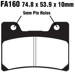 Klocki hamulcowe przód FA160HH Yamaha FZR 600 TDM 850 VMX 1200