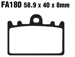 Klocki hamulcowe przód FA180HH Kawasaki	ZXR 400 (ZX 400) 91-99