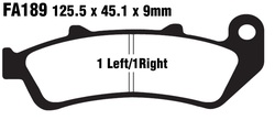 Klocki hamulcowe przód FA189HH Honda CBR 1000 F 93-00