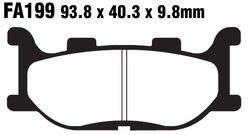 Klocki hamulcowe przód FA199HH MBK YP 250 Yamaha FZ6 XJ 600