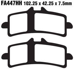 Klocki hamulcowe przód FA447HH Aprilia RSV4 1000 Ducati 848 1198