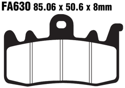 Klocki hamulcowe przód FA630HH Aprilia Caponord 1200 BMW R 1200