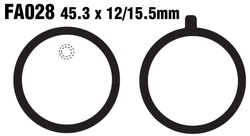 Klocki hamulcowe przód FA028 Yamaha RD 50 125 200 FS1 RS 100