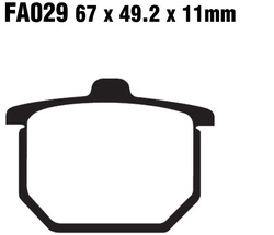 Klocki hamulcowe przód FA029 Honda CX 500 78-83 GL 1000 Goldwing 78-79