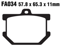 Klocki hamulcowe przód FA034 Yamaha SR 500 XS 500 650 750