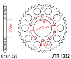 Zębatka tylna 40Z JTR1332.40 Honda CB 500 93-02 CB 750 92-02