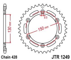 Zębatka tylna 51Z JTR1249.51 Honda XLR 125 R 98-00