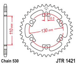 Zębatka tylna 40Z JTR1421.40