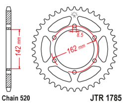 Zębatka tylna 48Z JTR1785.48 Suzuki PE 175 80-82
