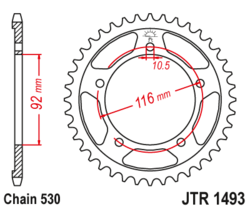 Zębatka tylna 41Z JTR1493.41