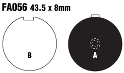 Klocki hamulcowe przód FA056 Hyosung GA 125 GF 125 Suzuki GP 125