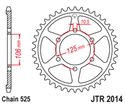 Zębatka tylna 50Z JTR2014.50 Triumph Tiger 800 11-16