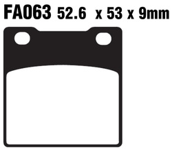 Klocki hamulcowe przód FA063 Suzuki GSX 550 83-87 RG 250 83