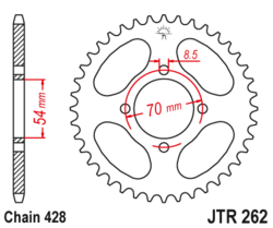 Zębatka tylna 40Z JTR262.40 Honda C 90 70-82