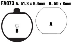 Klocki hamulcowe przód FA073 Kawasaki Z 250 400 440 500 550 650 1000