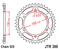 Zębatka tylna 39Z JTR300.39 Yamaha TRX 850 96-99