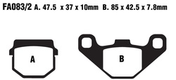 Klocki hamulcowe przód FA083/2TT Suzuki RM 80 X Honda MB 80 MCX 80