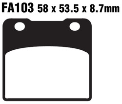 Klocki hamulcowe przód FA103 Suzuki GSX 250 400 GSXR 750 1100 VS 1400