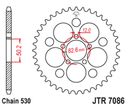 Zębatka tylna 48Z JTR7086.48Z