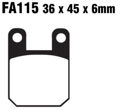 Klocki hamulcowe przód FA115TT Aprilia SX 50 TX 125 Beta EVO 80 RR 50