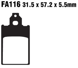 Klocki hamulcowe przód FA116 Aprilia Classic 50 Malaguti F12 50