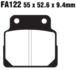 Klocki hamulcowe przód FA122 Honda CB 450 89-92