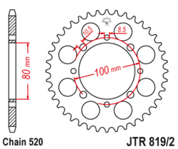 Zębatka tylna 41Z JTR819/2.41 Suzuki GN 250 GT 250 GZ 250