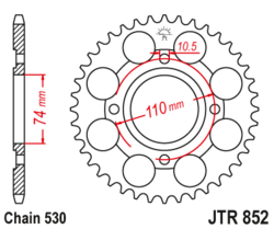 Zębatka tylna 41Z JTR852.41
