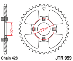 Zębatka tylna 45Z JTR999.45