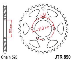 Zębatka tylna 45ZBK JTR890.45ZBK