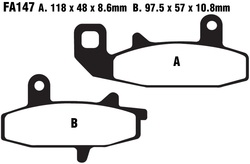 Klocki hamulcowe przód FA147 Suzuki DR 650 750 800