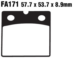 Klocki hamulcowe przód FA171 BMW K 75 100 R 80 100