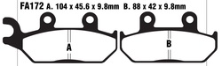 Klocki hamulcowe przód FA172TT Yamaha XT 600 XTZ 660 Tenere