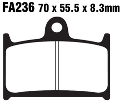 Klocki hamulcowe przód FA236 Triumph Rocket III 2300 Thunderbird 1700