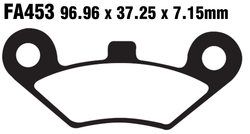 Klocki hamulcowe przód FA453TT Peugeot Metropolis 400 13-16