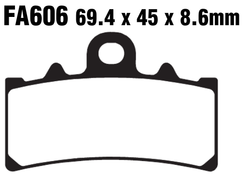 Klocki hamulcowe przód FA606 KTM Duke 125 200 390 RC 125 200 390