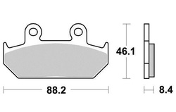 Klocki hamulcowe przód S1005A Honda CBR 1000 F 87-88 VFR 750 F 86-87