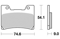 Klocki hamulcowe przód S1034 Yamaha	FZR 600 1000 TDM 850 VMX 1200