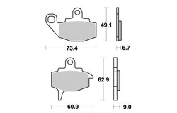 Klocki hamulcowe przód Kawasaki KLR 650 (KL 650) KX 125 250 500