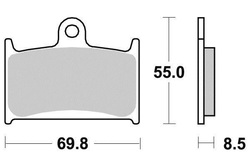 Klocki hamulcowe przód S1049B Suzuki GSXR 750 Triumph Daytona 600 900 1200