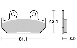 Klocki hamulcowe przód Honda CB 350 450 CBR 60 XRV 750