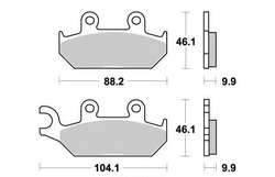 Klocki hamulcowe przód S1072 Yamaha XT 600 XTZ 660 Tenere